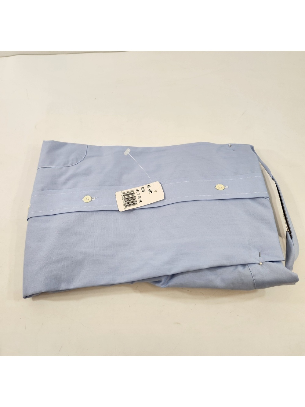 Vintage Bill Blass Mens Dress Shirt Size 16 1/2 (34/35) Baby Blue New Old Stock - Picture 5 of 9